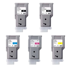 Full uppsättning bläckpatroner till Canon TM-250, TM-255, TM-350 och TM-355 – 300 ml